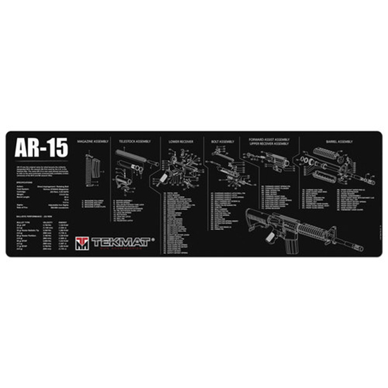 TEKMAT GUN CLEANING MAT AR15 BLACK - Hunting Accessories